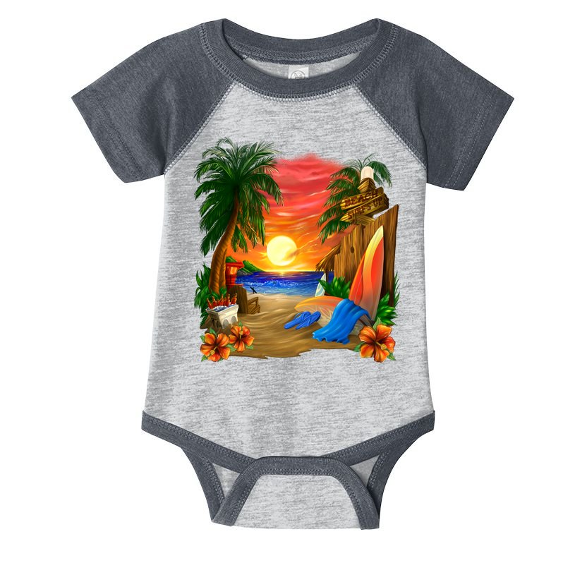Day at the Beach Infant Baby Jersey Bodysuit