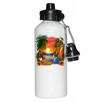 Day at the Beach Aluminum Water Bottle