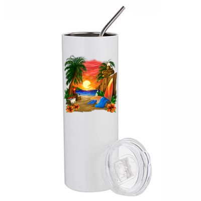 Day at the Beach Stainless Steel Tumbler