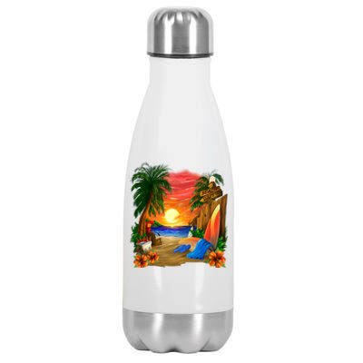 Day at the Beach Stainless Steel Insulated Water Bottle