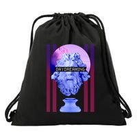 Day Dreaming Statue Drawstring Bag
