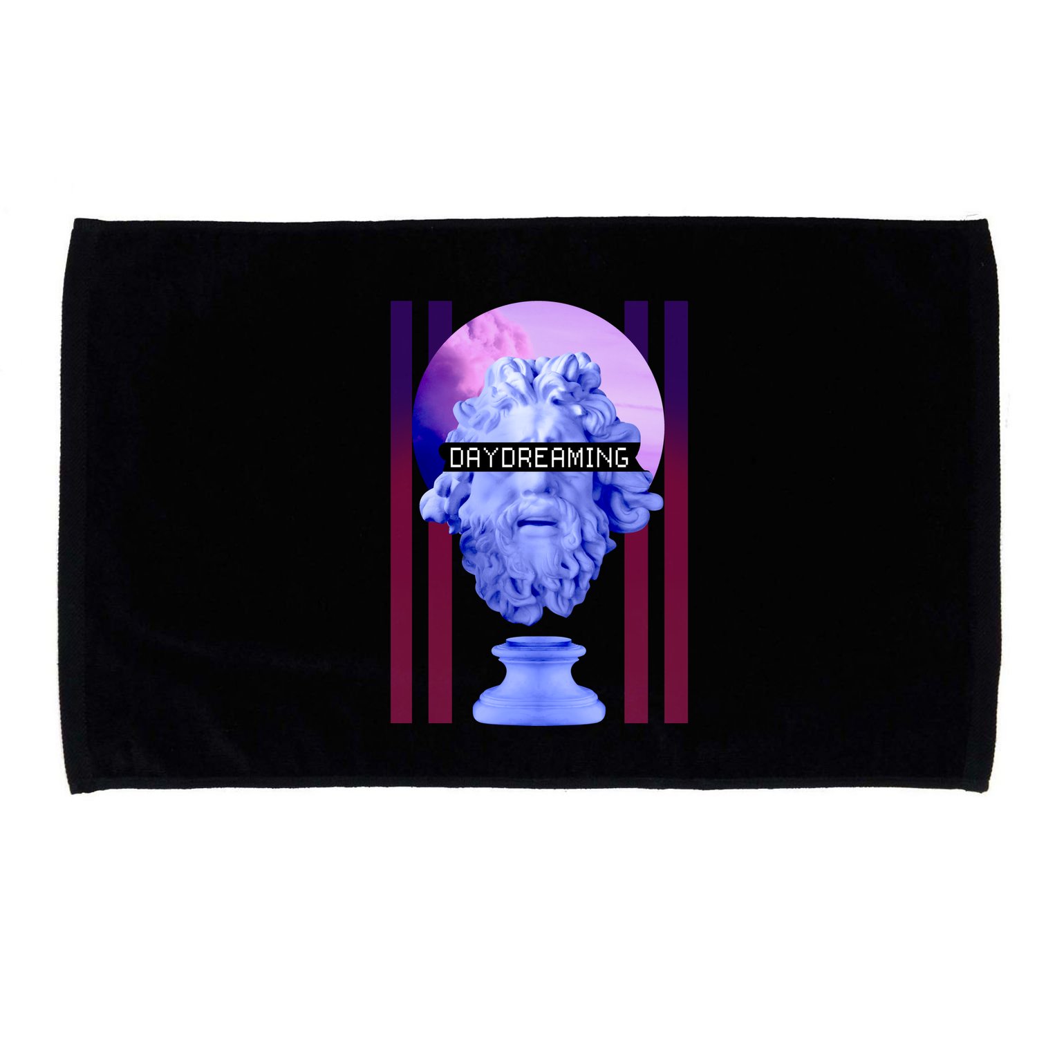 Day Dreaming Statue Microfiber Hand Towel