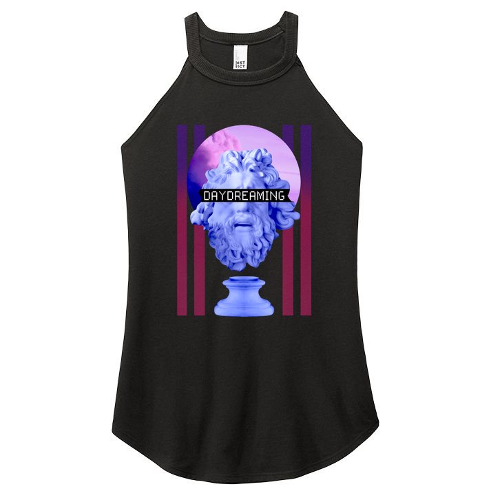 Day Dreaming Statue Women's Perfect Tri Rocker Tank