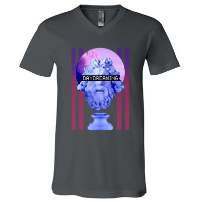 Day Dreaming Statue V-Neck T-Shirt