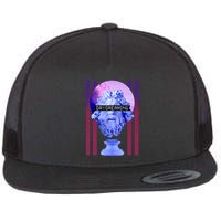 Day Dreaming Statue Flat Bill Trucker Hat