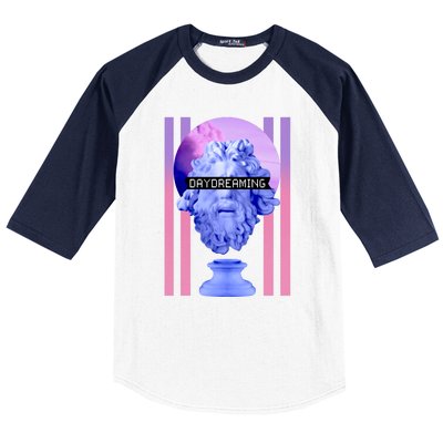 Day Dreaming Statue Baseball Sleeve Shirt