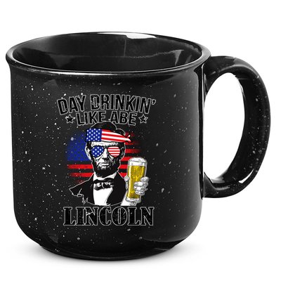 Day Drinkin' Like Abe Lincoln 15oz Campfire Ceramic Mug