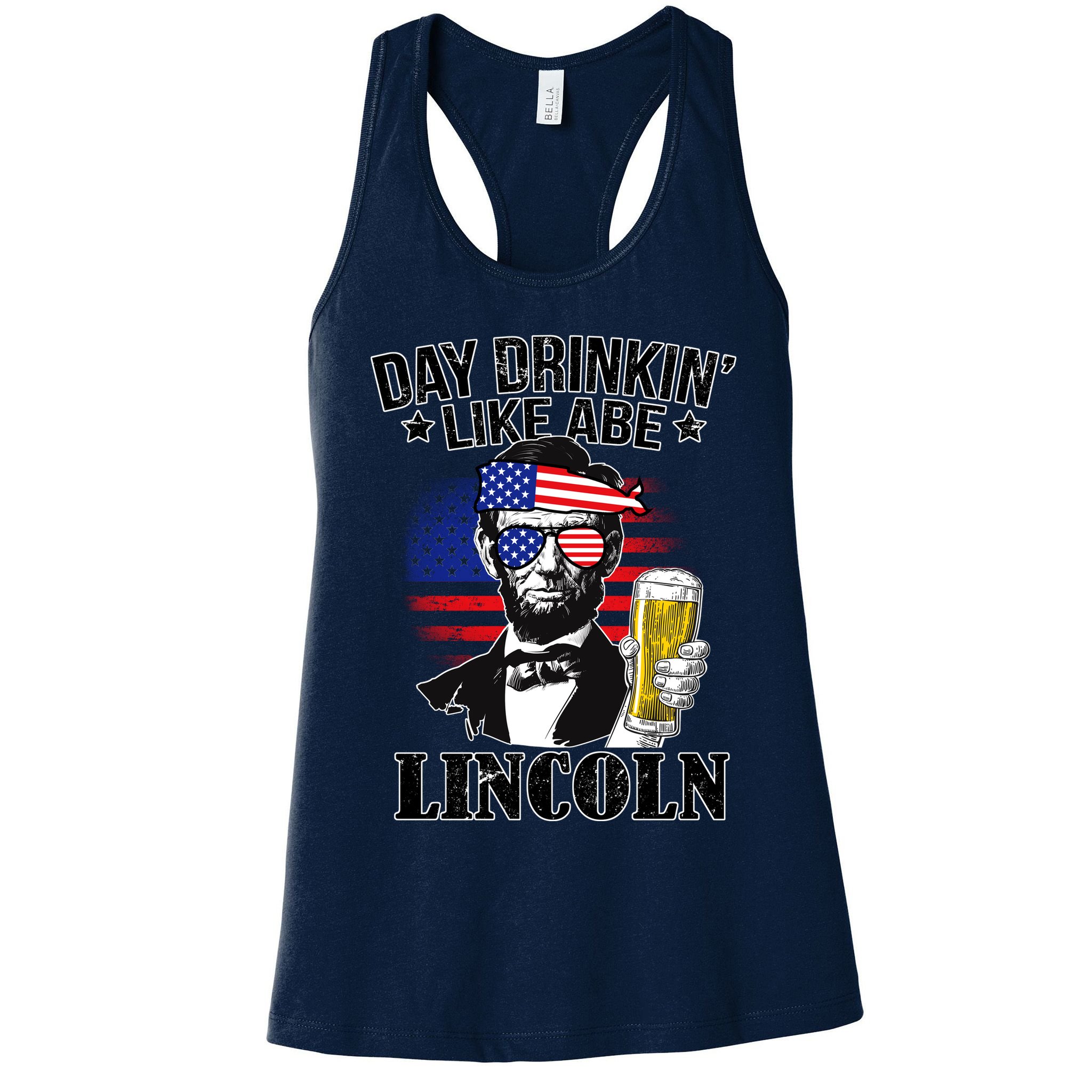 Day Drinkin' Like Abe Lincoln Womens Tank Top