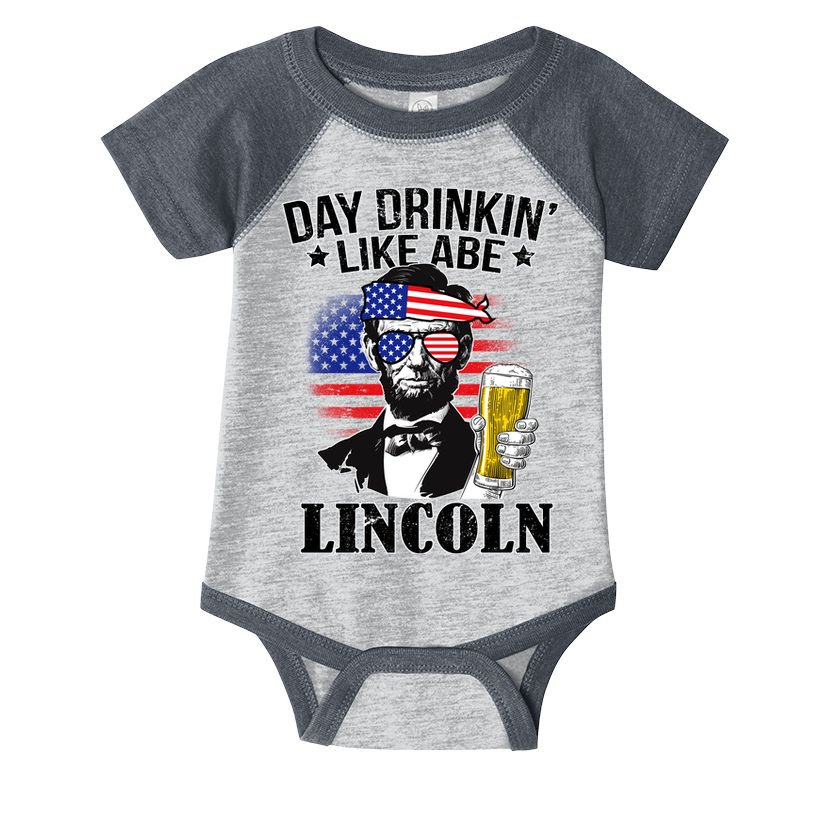 Day Drinkin' Like Abe Lincoln Infant Baby Jersey Bodysuit