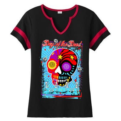 Day of the Dead Ladies Halftime Notch Neck Tee