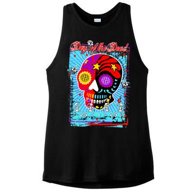 Day of the Dead Ladies PosiCharge Tri-Blend Wicking Tank