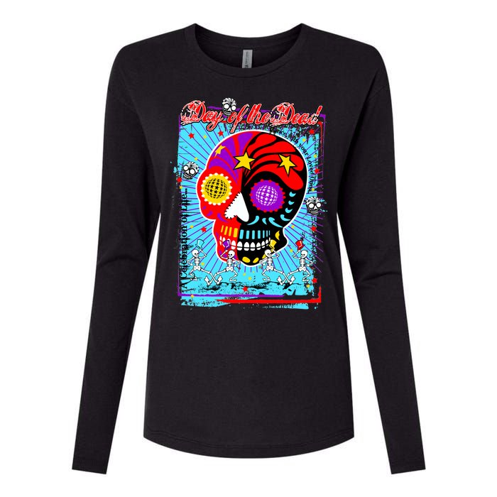 Day of the Dead Womens Cotton Relaxed Long Sleeve T-Shirt