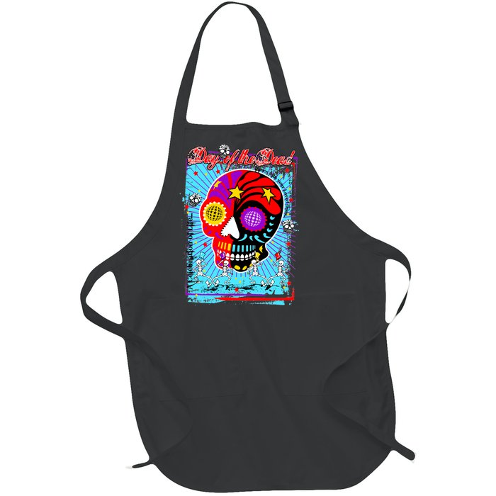 Day of the Dead Full-Length Apron With Pockets