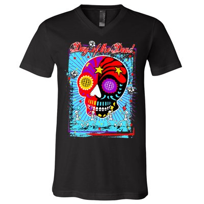 Day of the Dead V-Neck T-Shirt