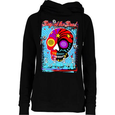 Day of the Dead Womens Funnel Neck Pullover Hood