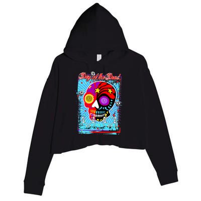 Day of the Dead Crop Fleece Hoodie