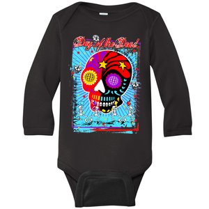 Day of the Dead Baby Long Sleeve Bodysuit