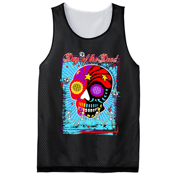 Day of the Dead Mesh Reversible Basketball Jersey Tank