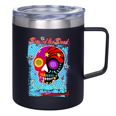 Day of the Dead 12oz Stainless Steel Coffee Mug