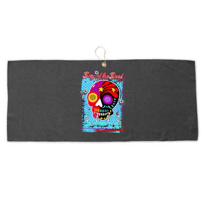 Day of the Dead Large Microfiber Waffle Golf Towel