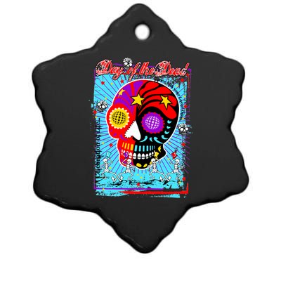 Day of the Dead Ceramic Star Ornament