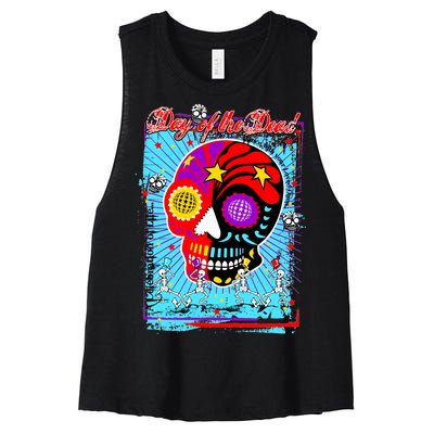 Day of the Dead Women's Racerback Cropped Tank