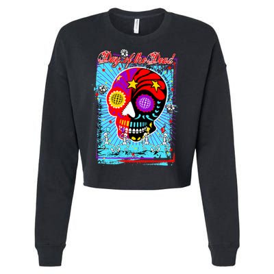 Day of the Dead Cropped Pullover Crew