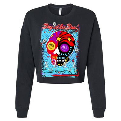 Day of the Dead Cropped Pullover Crew