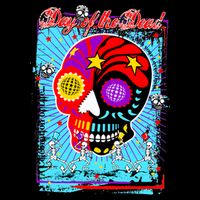 Day of the Dead Cropped Pullover Crew