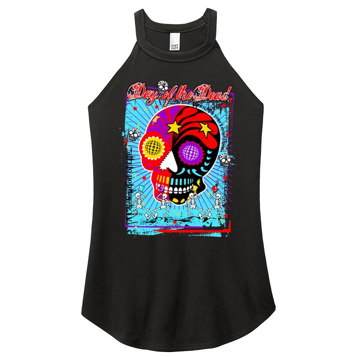 Day of the Dead Women's Perfect Tri Rocker Tank