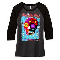 Day of the Dead Women's Tri-Blend 3/4-Sleeve Raglan Shirt