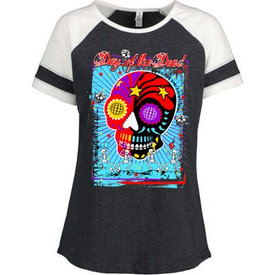 Day of the Dead Enza Ladies Jersey Colorblock Tee