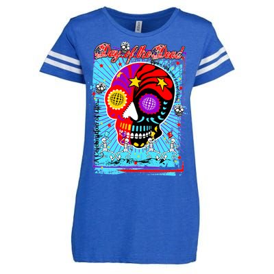 Day of the Dead Enza Ladies Jersey Football T-Shirt