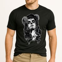 Day Of The Dead Beauty Skeleton Cooling Performance Crew T-Shirt