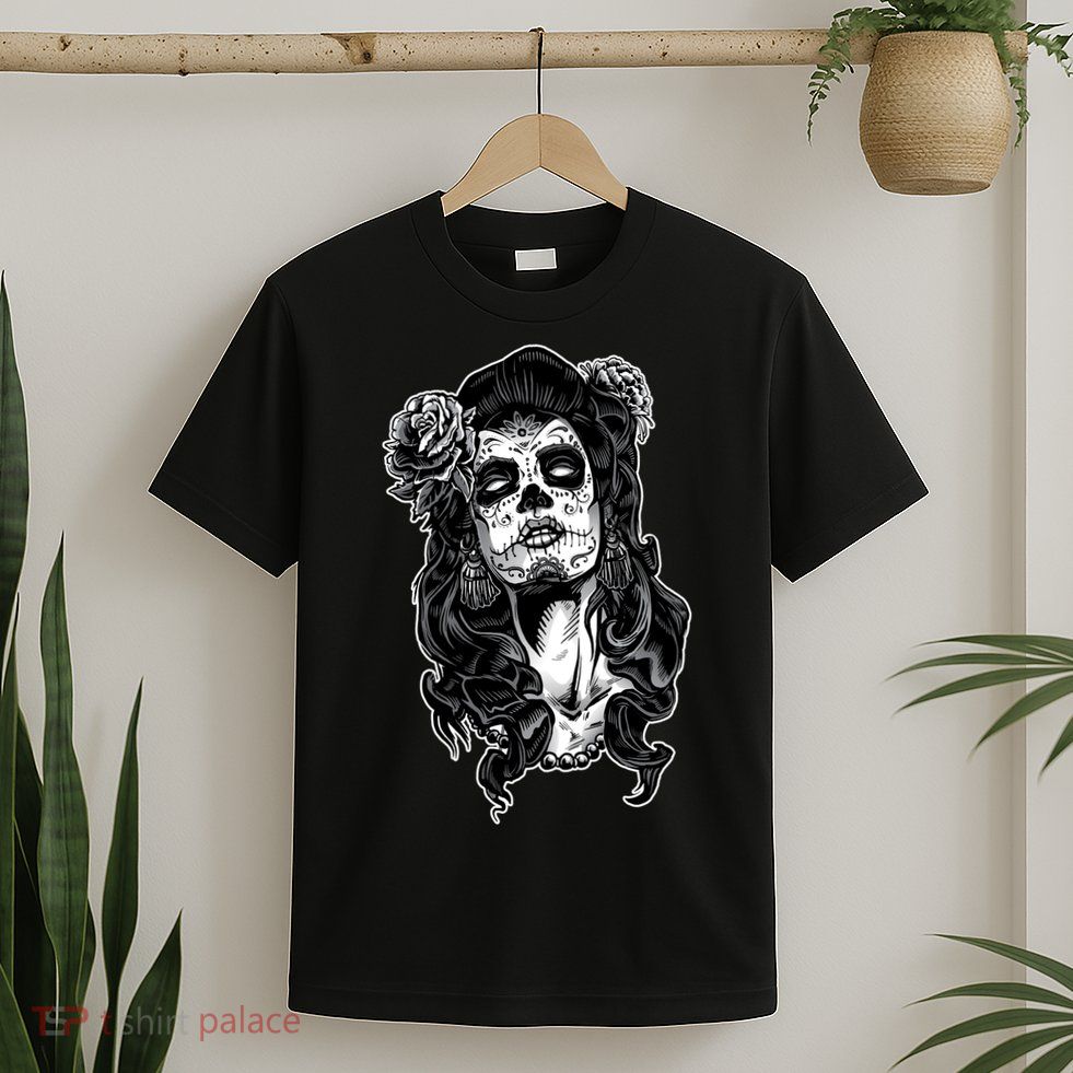 Day Of The Dead Beauty Skeleton T-Shirt
