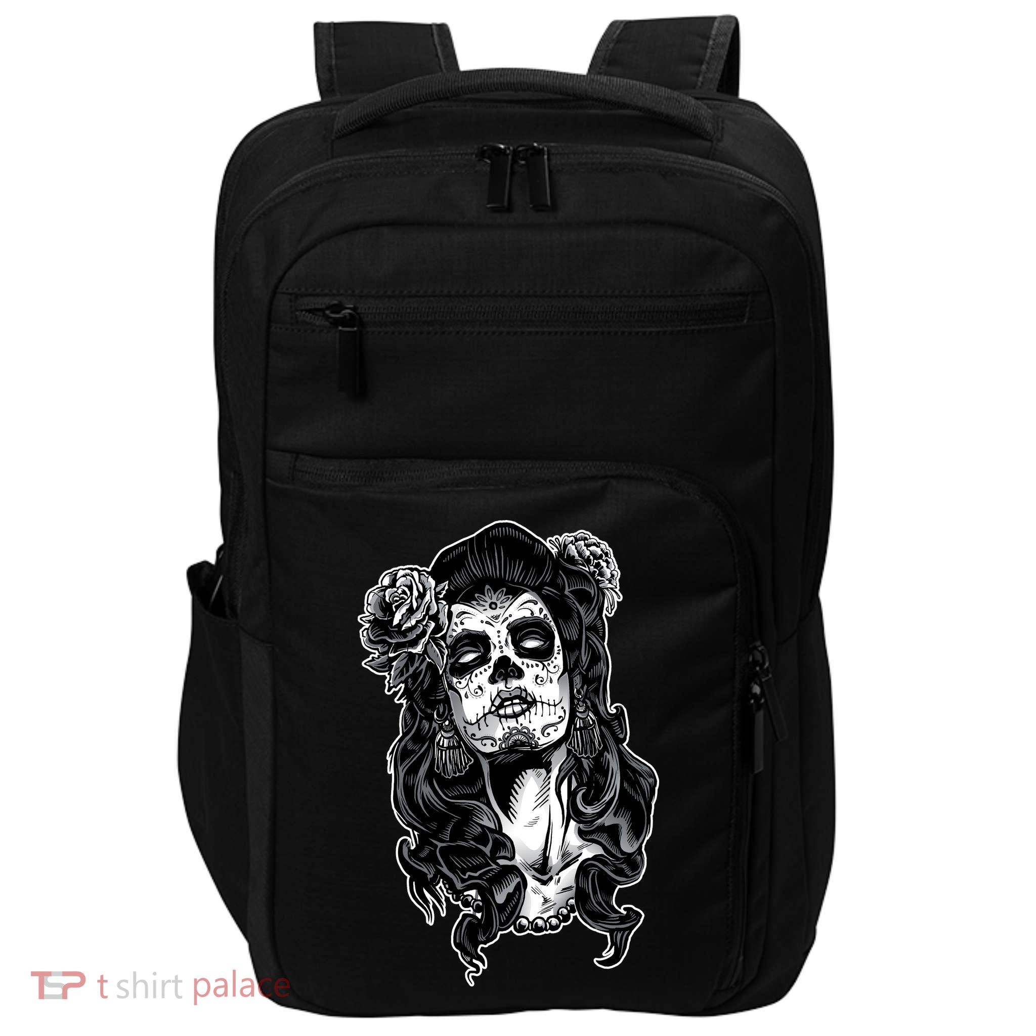 Day Of The Dead Beauty Skeleton Impact Tech Backpack