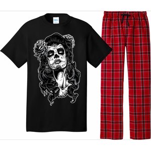 Day Of The Dead Beauty Skeleton Pajama Set