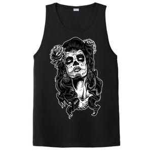 Day Of The Dead Beauty Skeleton PosiCharge Competitor Tank