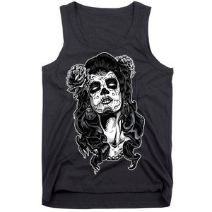 Day Of The Dead Beauty Skeleton Tank Top