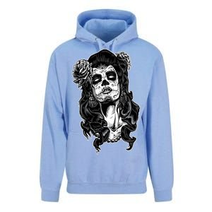 Day Of The Dead Beauty Skeleton Unisex Surf Hoodie