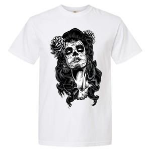 Day Of The Dead Beauty Skeleton Garment-Dyed Heavyweight T-Shirt