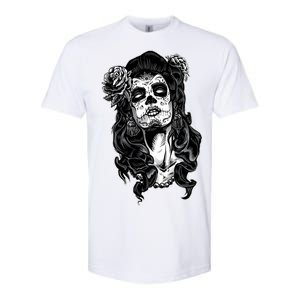 Day Of The Dead Beauty Skeleton Softstyle CVC T-Shirt