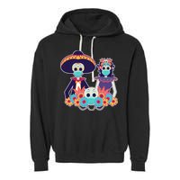Day Of The Dead Dia De Los Muertos Quarantine Garment-Dyed Fleece Hoodie