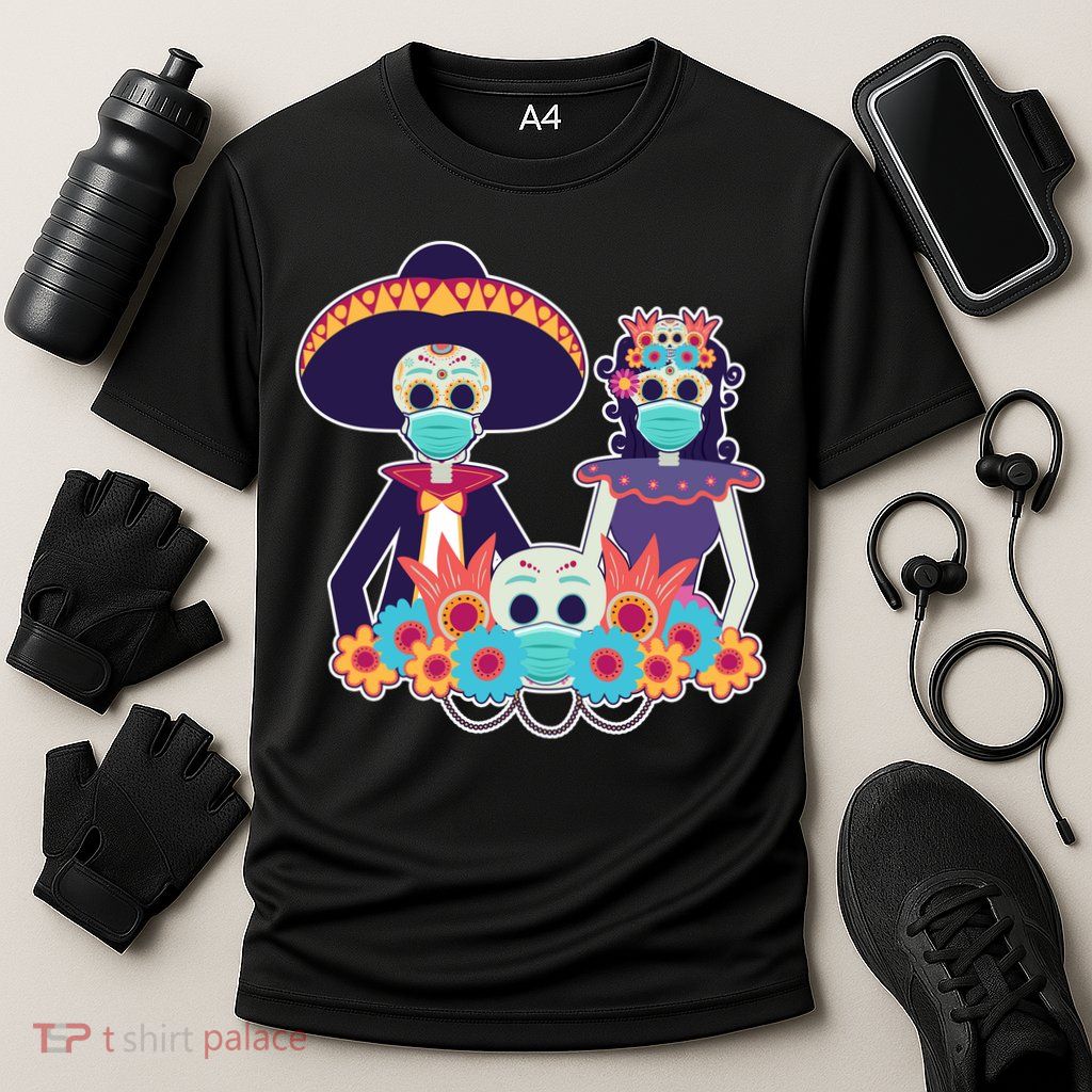 Day Of The Dead Dia De Los Muertos Quarantine Performance Shirt