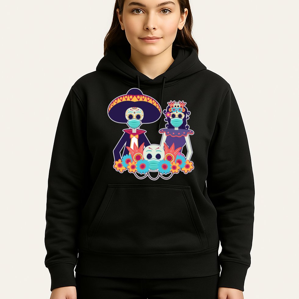Day Of The Dead Dia De Los Muertos Quarantine Hoodie