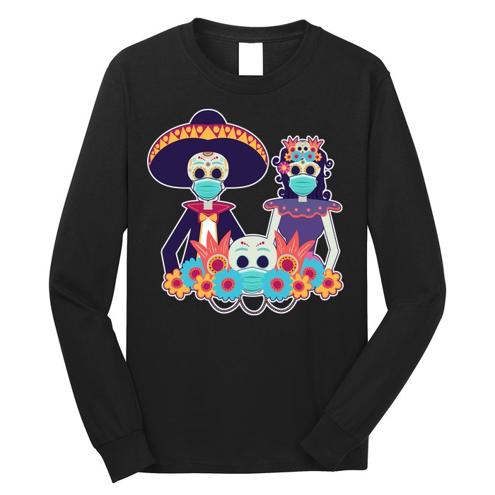 Day Of The Dead Dia De Los Muertos Quarantine Long Sleeve Shirt