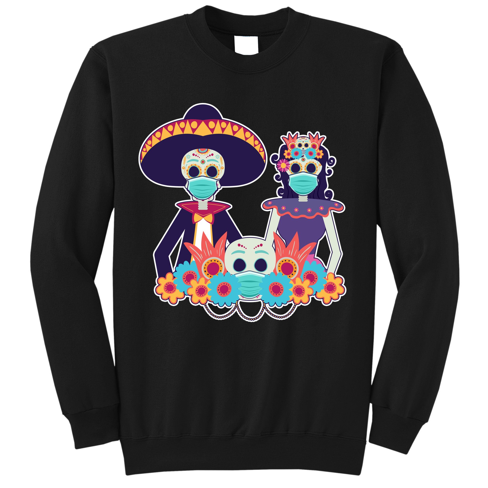 Day Of The Dead Dia De Los Muertos Quarantine Sweatshirt