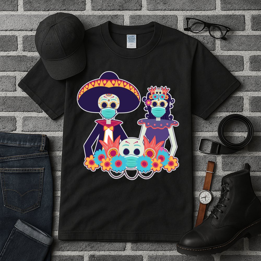 Day Of The Dead Dia De Los Muertos Quarantine Tall T-Shirt