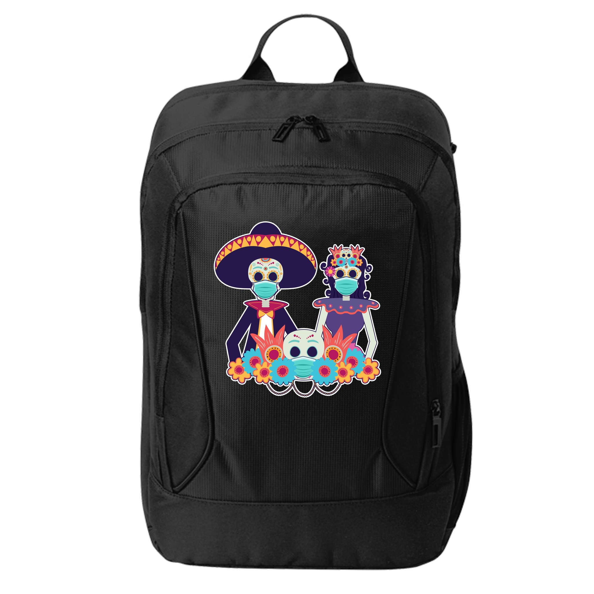 Day Of The Dead Dia De Los Muertos Quarantine City Backpack