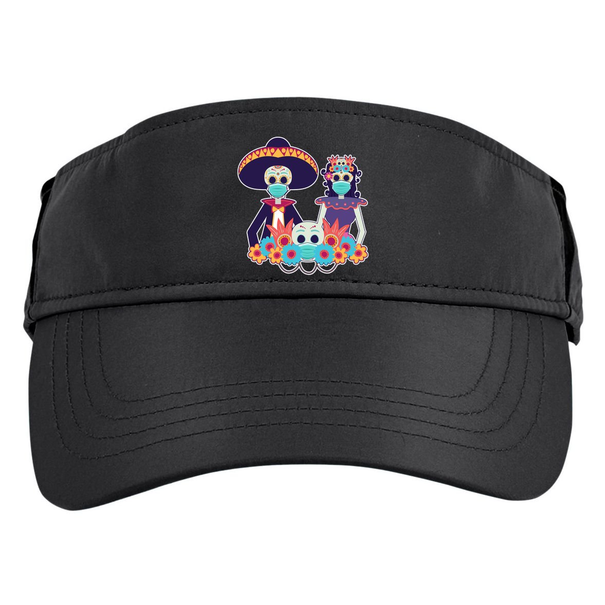 Day Of The Dead Dia De Los Muertos Quarantine Adult Drive Performance Visor